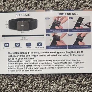 Black & Gray Nylon Men's Belt